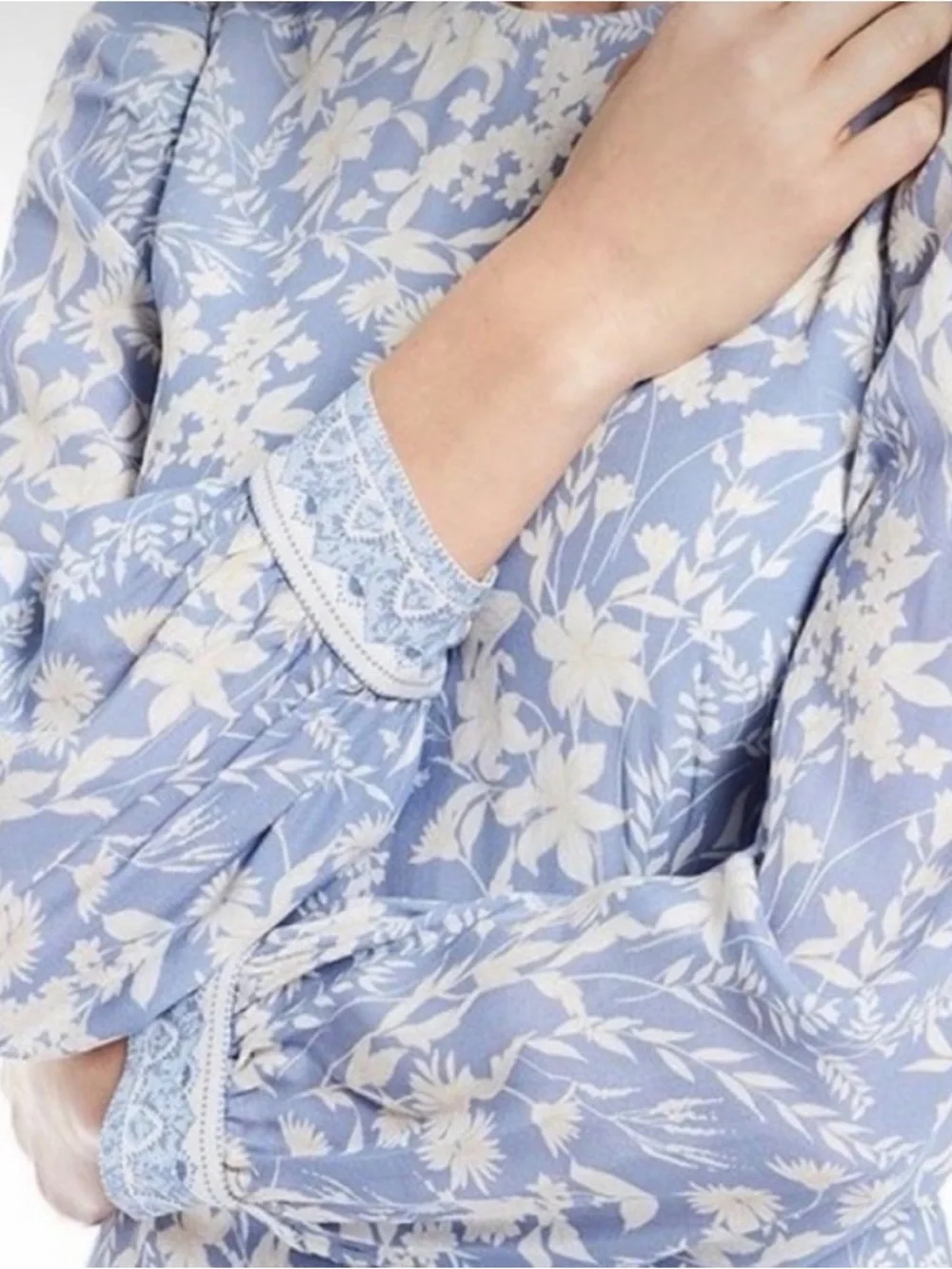 Antonio Melani x Born On Fifth floral long-sleeve midi dres - Picture 3 of 8